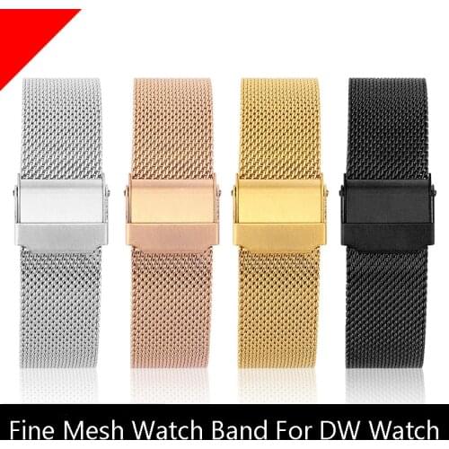 Milanese Watch Band for DW Watch Strap for Daniel Wellington Watch Stainless Steel Bracelet 10/12/13/14/16/17/18/19/20/22/24mm
