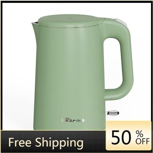 Cute Green Kettle Electric Water Boiler Camping Kettle With Whistle Stainless Steel Teapot Hervidor De Agua Portable Kettle