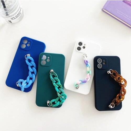 Fashion Bracelet wristband Phone Case For iPhone 11 12 Mini Pro XS Max X XR 7 8 Plus Luxur Soft Silicon Cover 12Pro 11Pro