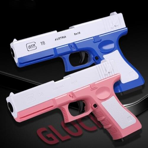 Soft Bullet Guns Pistol Manual Handgun Color Bullet Sniper Gun Toy Pistol Glock for Kids Children Boys Shooting Toys Birthday Gi