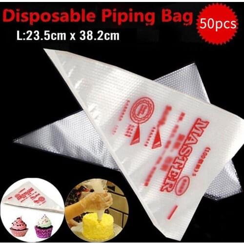Pastry Bag Set PE Disposable Icing Piping Bag For Cake S M L Icing Piping Cream Set DIY Cake Decorating Tips Set