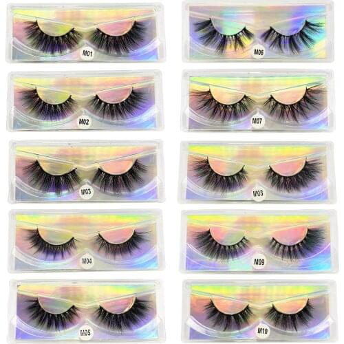 False Eyelashes Wholesale 6D Mink Lashes Natural Fake Lashes Soft Fluffy False Lashes Bulk Make Up Eyelash Extension Supplies