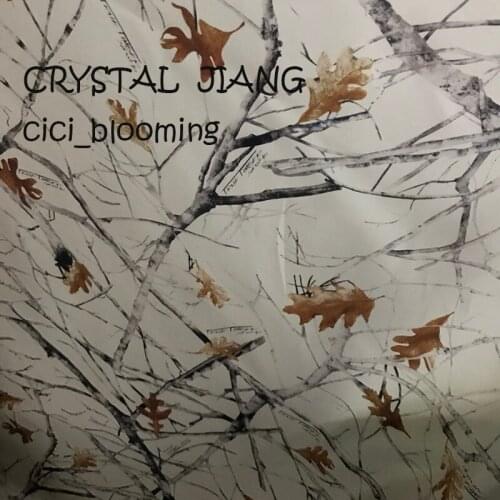 True Timber Camo Bridal Satin Fabric Light yellow Camo Fabric