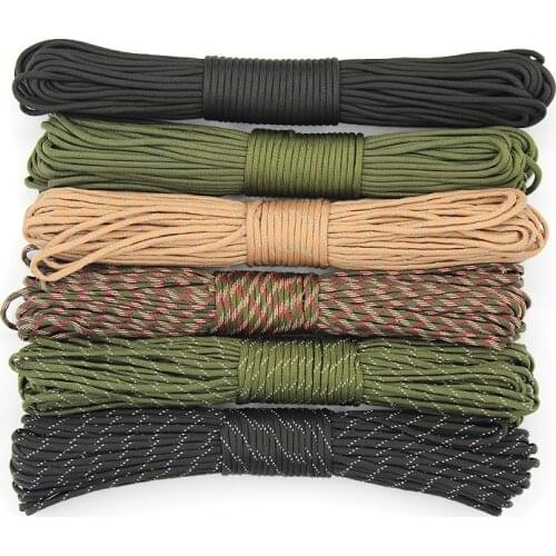 4 Size Dia.4mm 9 stand Cores Paracord for Survival Parachute Cord Lanyard Camping Climbing Camping Rope Hiking Clothesline