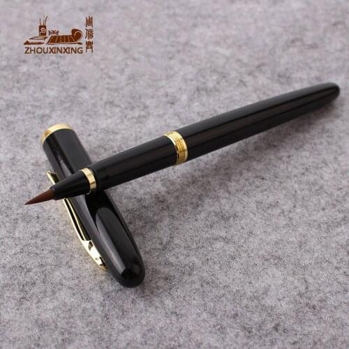 Weasel hair fountain pen Style soft pen steel pole Small Regular script brush soft head New tap water brush Filling ink pen