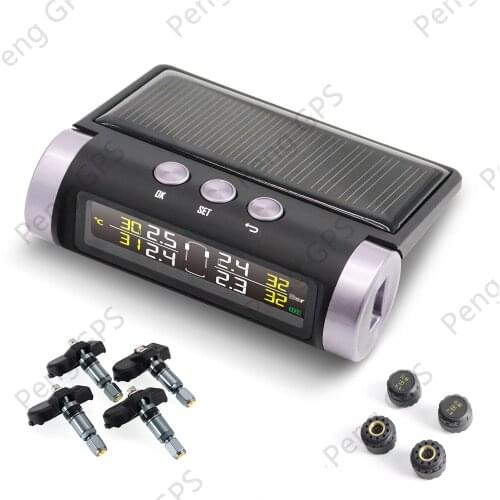 TPMS for Android DVD Player GPS Navigation Car Tire Pressure Monitoring System with 4 Internal Tyre Sensors USB Interface