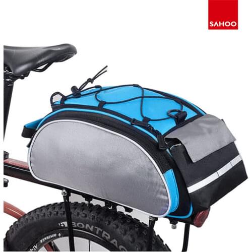 SAHOO Bicycle 13L Carrier Bag Bike Rack Pannier Trunk Basket Back Seat Shelf Pouch Cycling Luggage Shoulder Handbag 14541