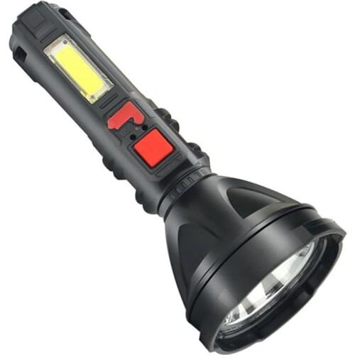 3W LED Flashlights USB Rechargeable High Lumens Super Bright Fishing Flashlights Waterproof Built-in Lithium Battery Camping