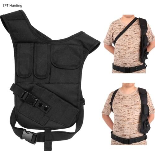 Military Tactical Messenger Shoulder Bag Pistol Gun Holster EDC Utility Storage Bag Airsoft Dump Pouch Shooting Hunting Pack