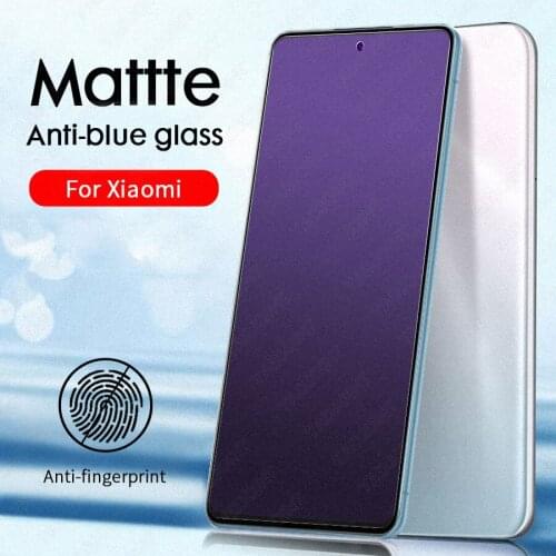 Anti Blue Light Matte Tempered Glass Screen Protector For Xiaomi Mi 10T Poco X3 NFC F3 M3 F2 Pro Redmi Note 10 9 8 Pro 9S 10S 9T