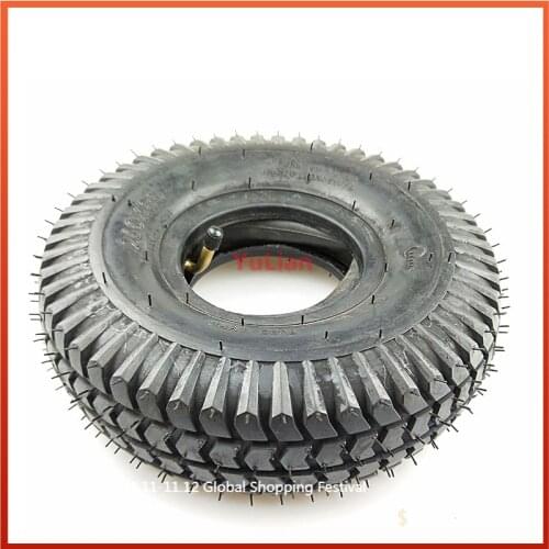 260x85 Tire for Scooter tyre, ATV and Go Kart Tire and Tube Motor Tire,Inner Tube 3.00-4(10"x3", 260*85)