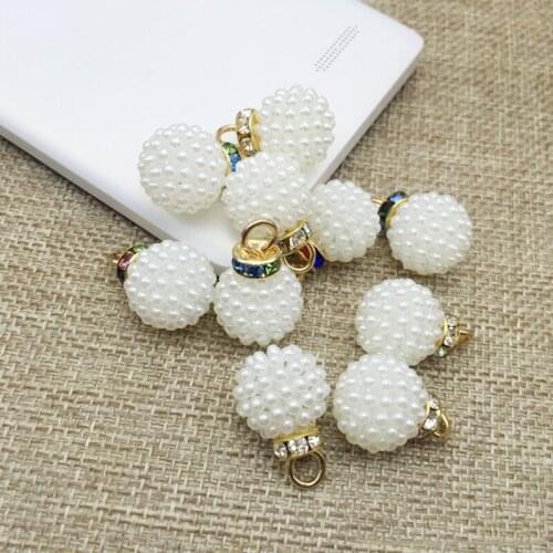 50pcs Charms Pendant Jewelry Strass Pearl Crystal Rhinestone Buckle Enamel For Wedding Bride Hair Clip Invitations Accessories
