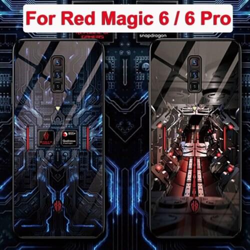 For Nubia Red magic 6 6 Pro Case RedMagic nx659j Tempered Glass Phone Back Cover Shockproof Cases For Nubia Red magic 6 Pro Case