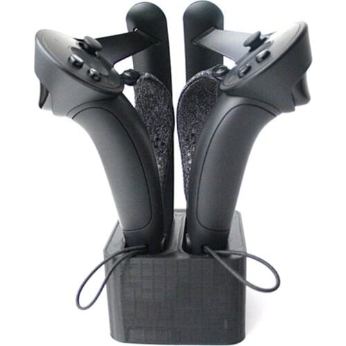 VR Controller Fast Charging Dock for Valve Index VR Headset Gamepad Controller Handle Grip with 2 Magnetic Charging Cable