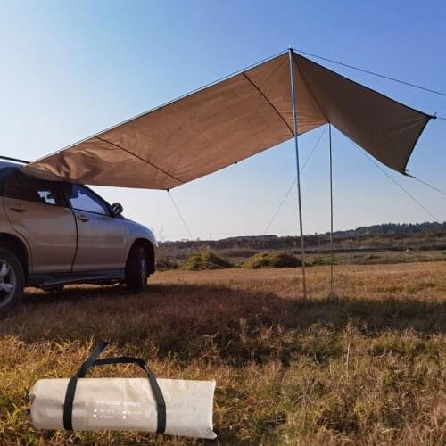Travel Beach Sun Shade Tent Folding Car ShelterAnti-UV Sun Awning Outdoor Camping Tent Waterproof Car Sun Shade Garden Umbrella