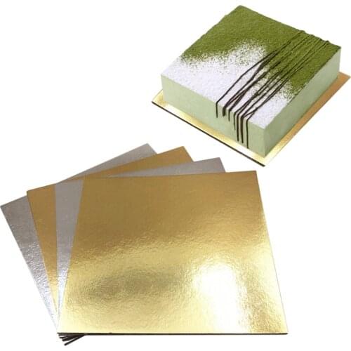 2mm Thick Square Cake Mat Bottom 3Pcs Mousse Cake Boards 6 8 10 Inches A Set Dessert Cake Cupcake Tray For