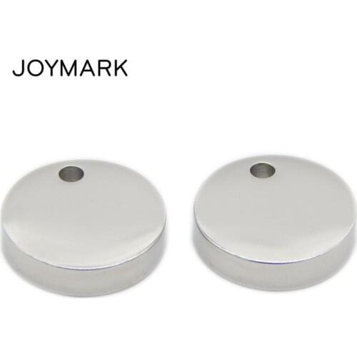 50pcs/lot 12mm Round 316L Stainless Steel Blank Pendant Tags Plates Charms DIY Jewellery Accessory Findings BXGA032