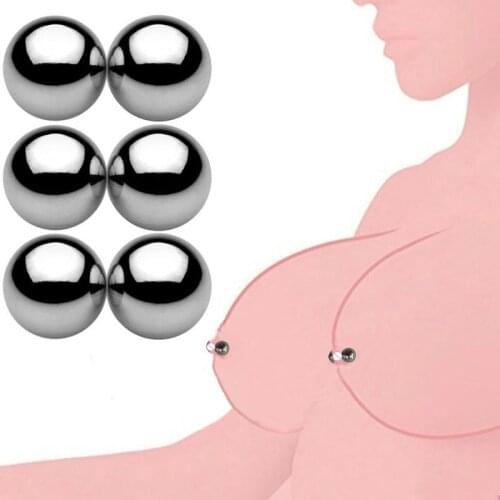 Mini Magic Ball Nipple Clamps Powerful Magnetic Orbs Clitoris BDSM Bondage Adult Erotic Sex Toys For Woman Couple Gay Game Toys