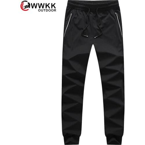 Mens Breathable Sweat Camping Hiking Ice Silk Pants Sports Training Quick-Drying Refreshible Outdoor Casual Drawstring Trousers