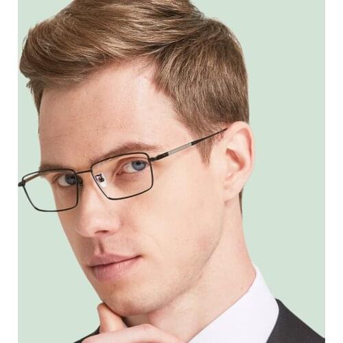 Vazrobe Titanium Mens Eyeglasses Frame 8g Full Rim Spectacle Frames for Men Spectacles Ultra-light Gold Glasses Man Clear Lens