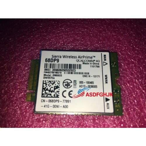 Original 68dp9 068dp9 CN-068DP9 FOR dell VENUE 11 PRO 5130 7130 7140 em8805 dw5570e wwan hspa ngff 4g CARD Full TESED OK