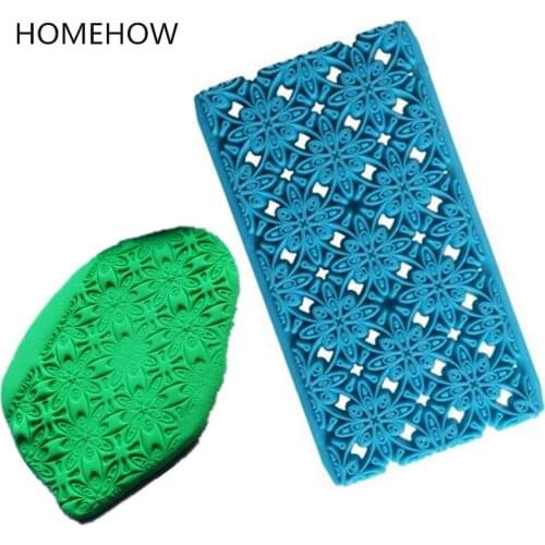 Homehow 1PC/Lot Big Size Fondant Cookie Stamps Flower Petal Shape Plastic Cookie Biscuit Stamper Kitchen Accessores Baking Tools