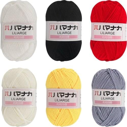 4 Strands Of Milk Cotton Baby Wool ChildrenS Hand-Painted Hand-Knitted Thread Worsted Hand-Knitted Wool