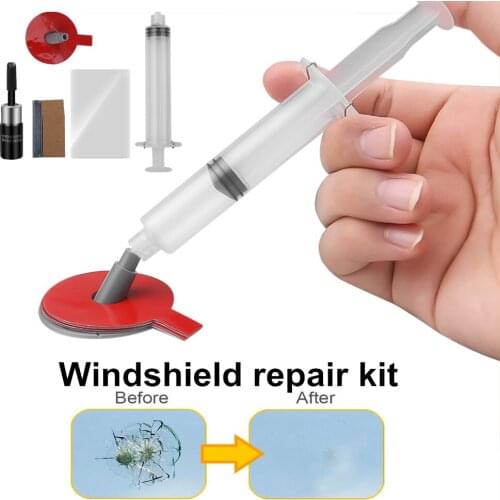 Auto Windshield Repair Kit Uv DIY Car Window Repair Tools Fix Car Cracked Glass Scratch Windscreen Restoration Resin Adhesive D1