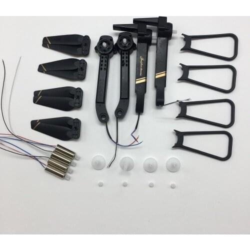 RICHIE V4 Foldable RC DRONE RC Quacopter Spare Parts Motors Engines Gear Guard Propellers Props Wings Kit