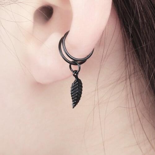 New Fashion Leaf Clip On Earrings for Women No Pierced Cartilage Ear Cuff Wrap Pendientes Party Wedding Jewelry Xmas Gift