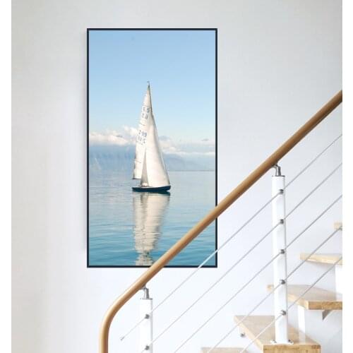Nordic Decoration Ocean Landscape Canvas Painting Big Sailboat Poster Wall Art Picture and Print for Living Room Home Decor