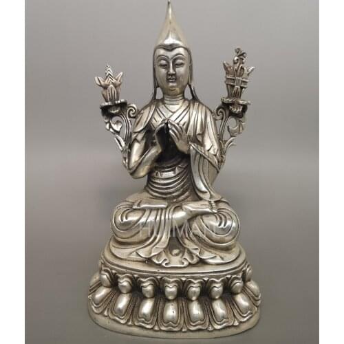 Collect China Fine Workmanship Cupronickel Gilding Sculpture Buddha Metal Crafts Home Decoration#30