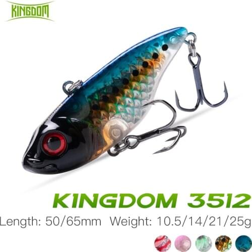 Kingdom VIB Sinking Fishing Lure 50mm 65mm Lipless Lead Inside Artificial Hard Plastic Crankbait For Peche Pike Trolling Pesca