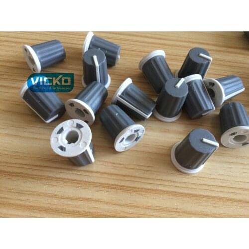 [VK] For Pioneer DJM-800 mixer rubber knob cap Half shaft potentiometer cap 90 degrees color: grey 16*19MM