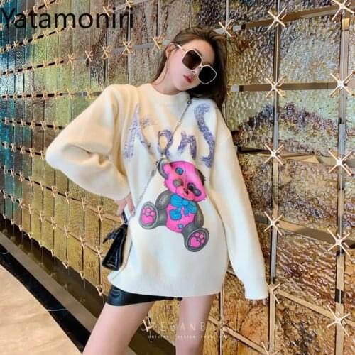 Женские свитера и кардиганы YATAMONIRI China At AliExpress