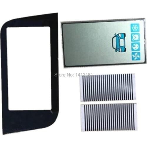 20 pcs/lot A93 lcd display Flexible Cable + keychain Glass Case for Starline A93 GSM lcd remote control 2 way Car alarm system