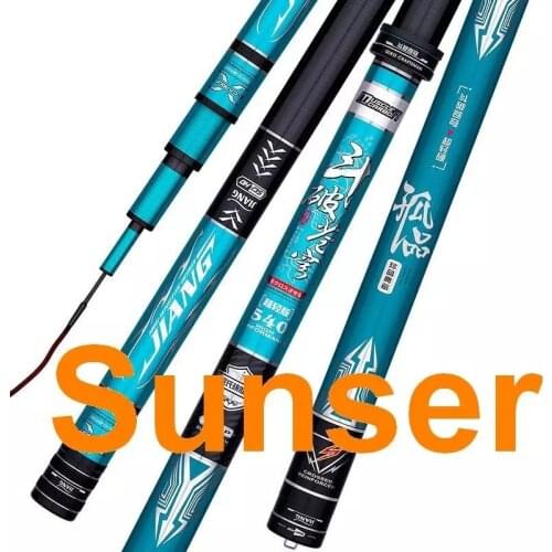 HZ Sky Fighter Blue Sunser Tip 1.4 Butt 28mm 19+H Fast Fishing Rod Superhard Superlight .6m 3.9m 4.5m 4.8m 5.4m 5.7m 6.3m 7.2M