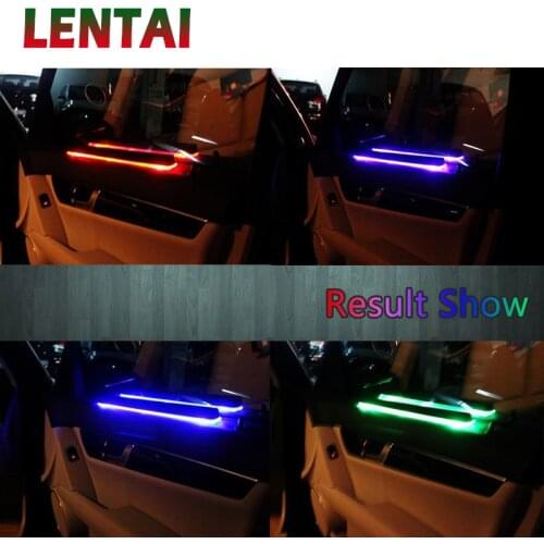 LENTAI 1PC Car window solar atmosphere light LED lamp For VW Polo Jetta Toyota Corolla Mercedes Benz W203 W204 Saab Renault