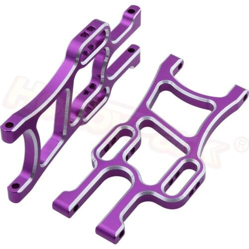 108019 Aluminum Front Lower Arms (L/R) For RC 1:10 Scale Redcat Volcano Epx (PRO) HSP Monster Truck Upgrade Parts Blue / Purple