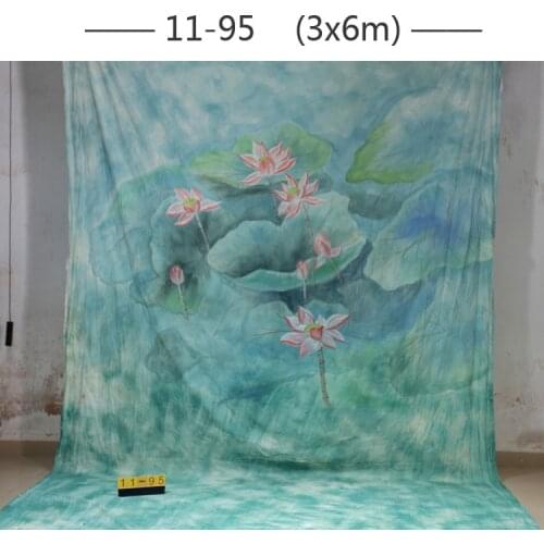 2017 10*20ft Hand Painted cloth photography background wedding,toile de fond studio photo 1195, muslin scenic photo backdrops