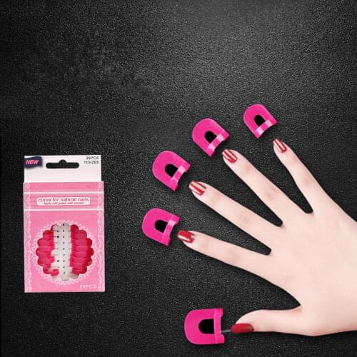 26Pcs Pink Nail Gel Accessories Model Clip Nail Edge Polish Glue Overflow Preven Tool Portable DIY Nail Art Manicure Set
