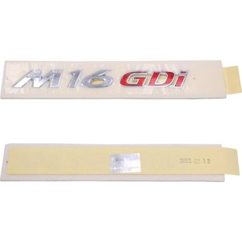 863143X100 Chrome M16 GDI Logo Rear Badge Emblm For HYUNDAI AVANTE 2011-2014