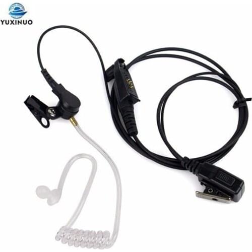 Acoustic Air Tube Headset PTT Mic Earpiece for Motorola GP328plus GP338plus GP344 GP388 GP328 GP338 Plus Anysecu F22 W5 Radio