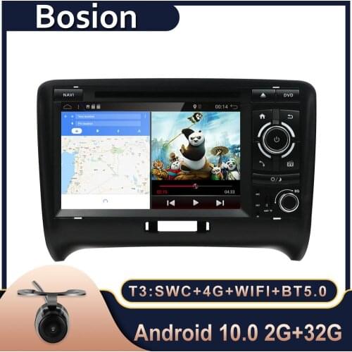 Autoradio 2 DIN Android 10.0 car radio For Audi TT MK2 8J 2006 2007 2008 2009 2010 2011 2012 auto audio stereo navigation screen