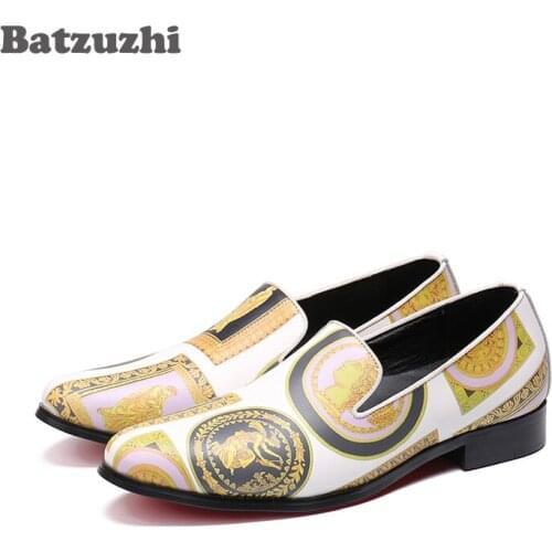 Batzuzhi Fashion Shoes Men Luxury zapatos de hombre Casual Leather Shoes Men Luxury Party Wedding shoes for Man, US6-12