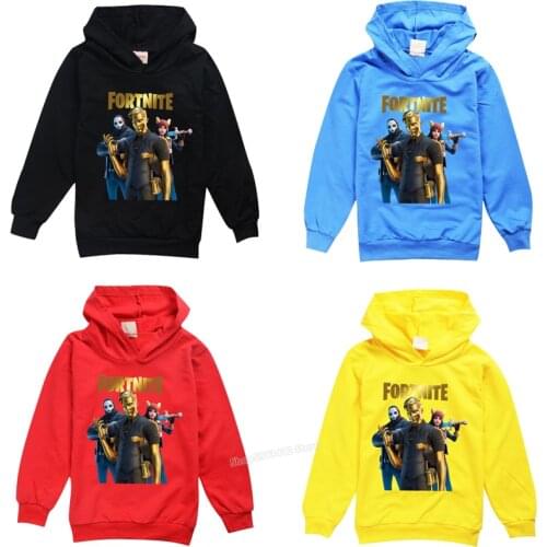 Fortnites Clothes Fortress Night Sweatshirt Long Sleeves Children Teens Fall Clothes Boy Girls Battle Royale Graphic T Shirts