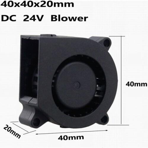 Gdstime 5 pcs DC 40x20mm 40mm 24V 0.1A dual ball blower 4cm 40mm*20mm Blower Fan