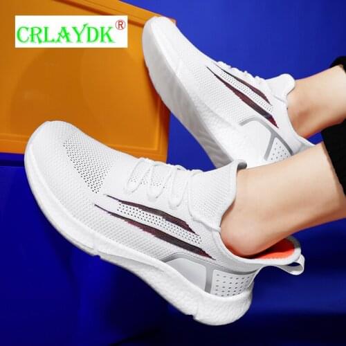 CRLAYDK Sports Shoes for Men Fashion Running Sneakers Lovers Comfortable Breathable Mesh Tennis Slip Boys Student Basket Homme