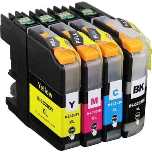 LC201 LC203 XL Ink Cartridge for Brother MFC J460DW J480DW J485DW MFC-J680DW MFC-J880DW MFC-J885DW J5520DW Printer