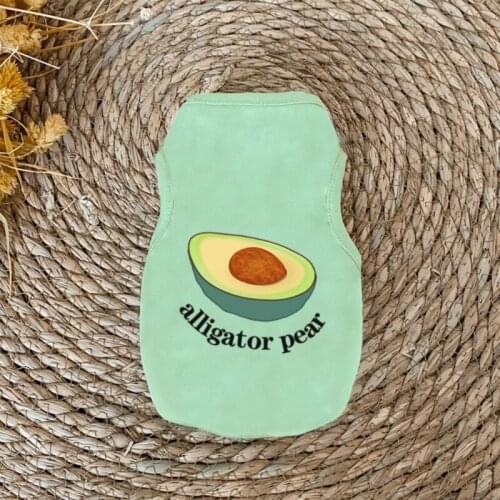 Pet Summer Small Dogs Clothes Simple Puppy Cat T-shirt Fruit Printed Vest Sleeveless Breathable Clothing